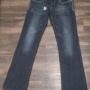 Tin Haul Women's Rosie To Go Jeans 28R Bootcut Low Rise Western NWT